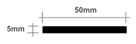 50mm PVC Flat Bar from Stock Plastic Profiles