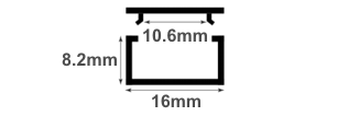 Box Mounting Profile from Stock Plastic Profiles