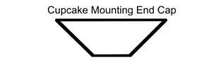 Cupcake Mounting End Cap from Stock Plastic Profiles
