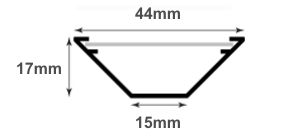 Cupcake Mounting Profile from Stock Plastic Profiles
